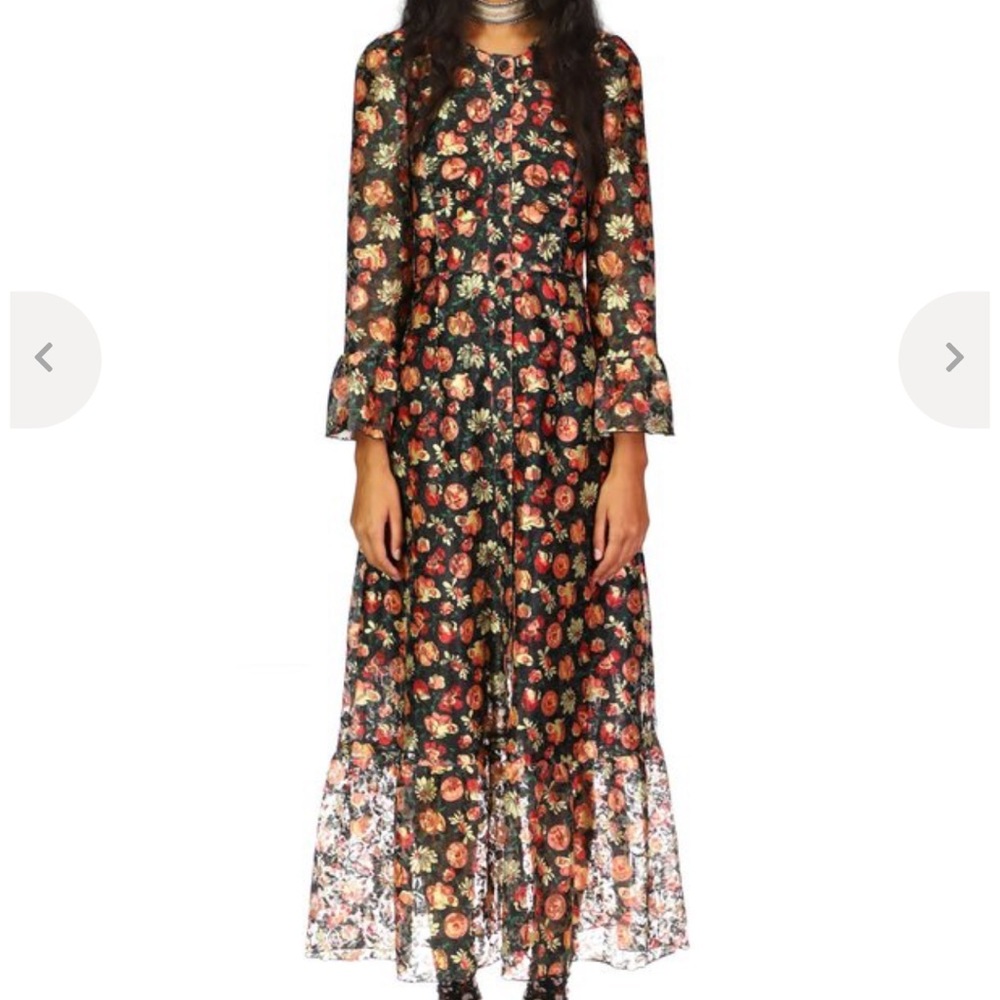 Anna Sui Pocket Full of Posies lace dress size 4